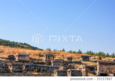 Nekropolis of Hierapolis ancient city view 35157867