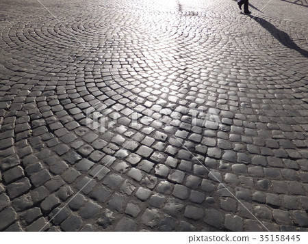 Road paving stones Road paving stones 35158445