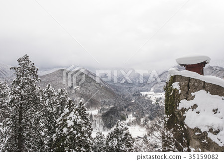 Snowy Mountain Temple Winter Mountain Temple Tateishi Temple Yamagata Tourism Snowy Mountain Temple Winter Mountain Temple Tateishi Temple Yamagata Tourism 35159082