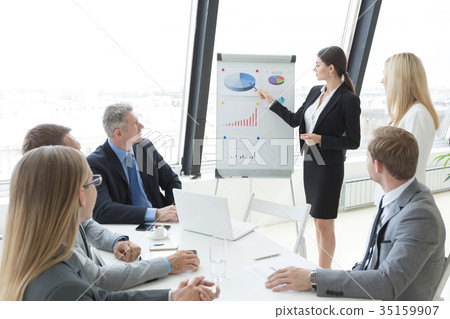 Business team at presentation Business team at presentation 35159907