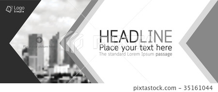 Horizontal web banner, vector template Horizontal web banner, vector template 35161044