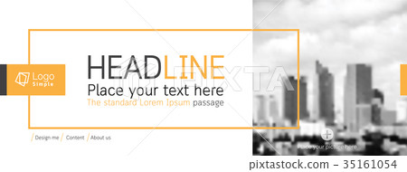 Horizontal web banner, vector template Horizontal web banner, vector template 35161054