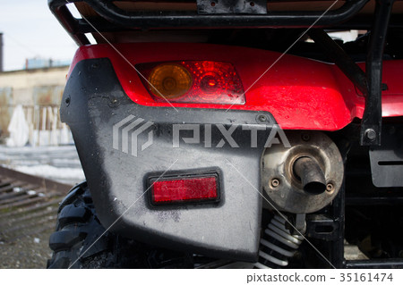 All-terrain vehicle closeup. All-terrain vehicle closeup. 35161474