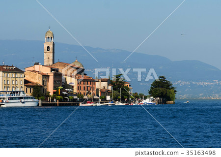 Close up on Salo city in Italy Close up on Salo city in Italy 35163498