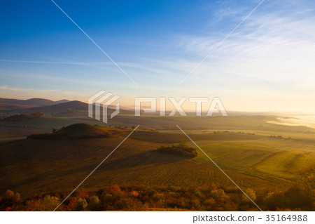 Misty morning in Central Bohemian Highlands Misty morning in Central Bohemian Highlands 35164988