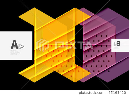 Colorful abstract shapes background 35165420