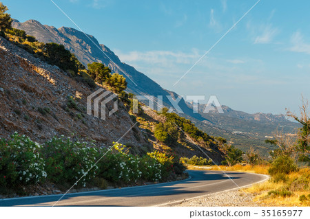 mountain landscape near Kritsa Village mountain landscape near Kritsa Village 35165977