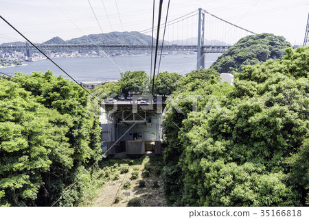 下關火山公園的Kanmon海峽 下關火山公園的Kanmon海峽 35166818