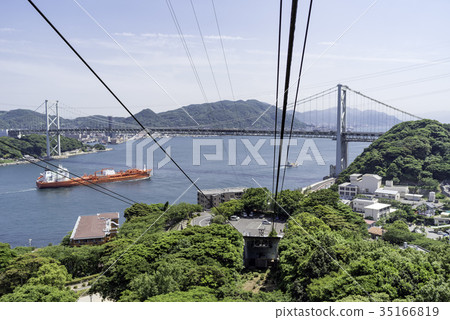 下關火山公園的Kanmon海峽 下關火山公園的Kanmon海峽 35166819