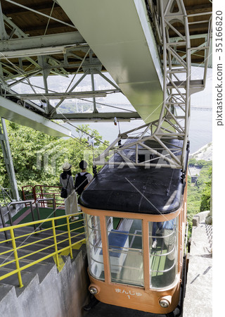 Ropeway in Shimonoseki Fire Mountain Park Ropeway in Shimonoseki Fire Mountain Park 35166820