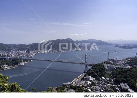 Kanmon Strait from the Mount Shimonoseki Fire Kanmon Strait from the Mount Shimonoseki Fire 35166822