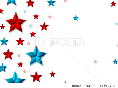 Red and blue shiny stars abstract background - Stock Illustration ...