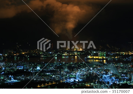 Night view of Mizushima complex 35170007