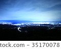 Night view of the city from the top of the mountain 35170078
