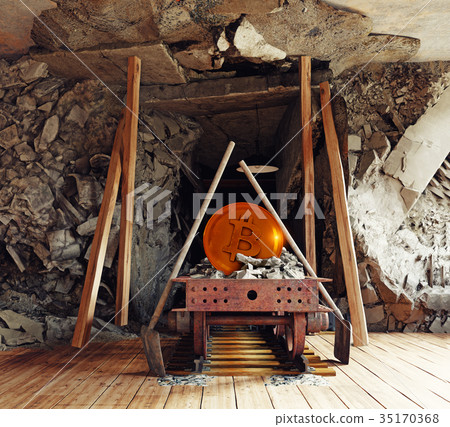 the Bitcoin mine interior 35170368