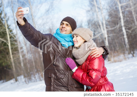 Selfie in park 35172145