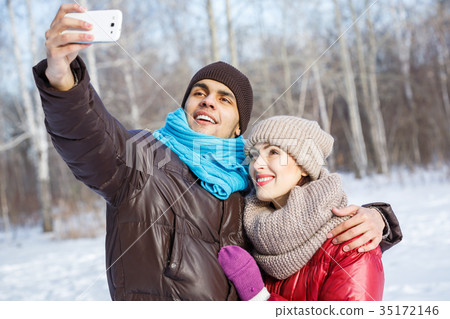 Selfie in park 35172146