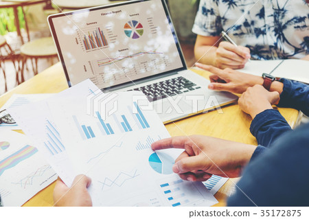 Startup business team meeting working Startup business team meeting working 35172875
