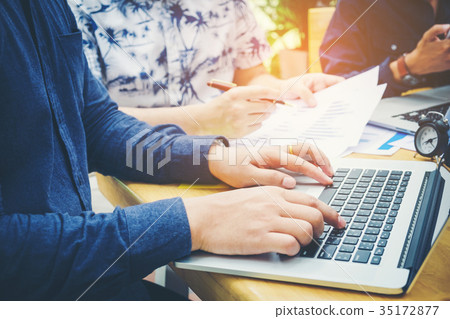 Teamwork Start up business team meeting working Teamwork Start up business team meeting working 35172877
