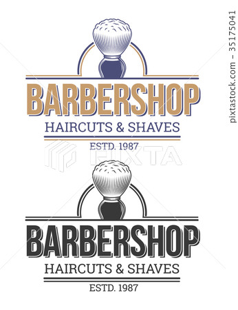 Set of vector illustrations of emblems, labels Set of vector illustrations of emblems, labels 35175041