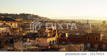 Panorama of Naples city in Italy Panorama of Naples city in Italy 35175415