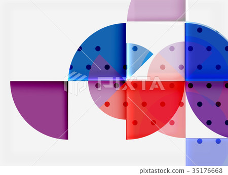 Circle elements on black background 35176668