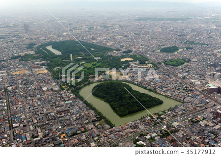 Aerial photograph of Emperor Nintoku Aerial photograph of Emperor Nintoku 35177912