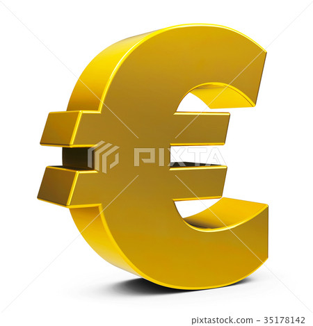Gold euro sign Gold euro sign 35178142