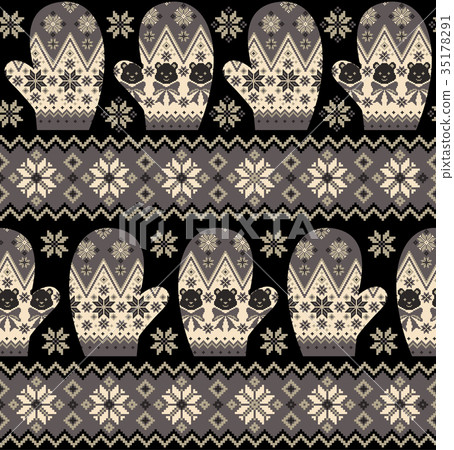 Gloves Nordic Pattern, Gloves Nordic Pattern, 35178291