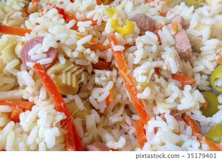 Close up of Rice salad Close up of Rice salad 35179401