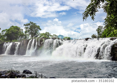 Tad Lo waterfall in Laos Tad Lo waterfall in Laos 35180102