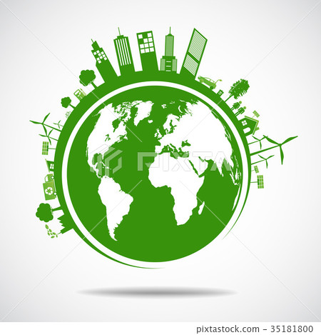 Green ecology City environmentally friendly  35181800