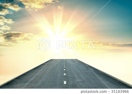 highway road going up highway road going up 35183966