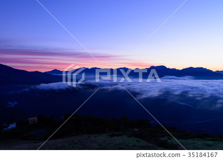 A view from the Happo Alps, the northern Alps, rising from the Nagano Togetsu mountain range A view from the Happo Alps, the northern Alps, rising from the Nagano Togetsu mountain range 35184167