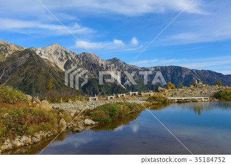 Nagano Northern Alps Hakuba Miyama and Happo Pond Fall 35184752