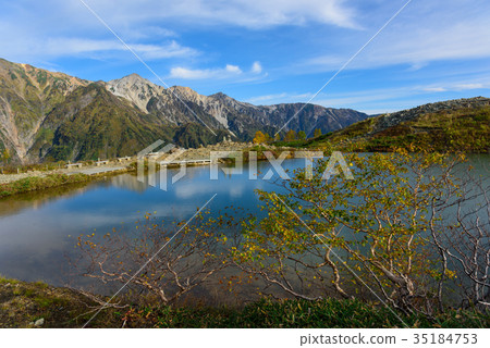 Nagano Northern Alps Hakuba Miyama and Happo Pond Fall 35184753