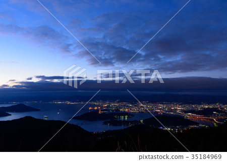 Night view of Hiroshima View from picture Shimoyama Night view of Hiroshima View from picture Shimoyama 35184969