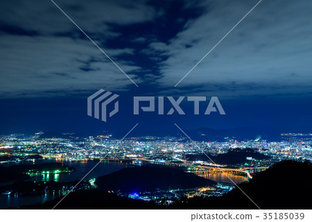 Night view of Hiroshima View from picture Shimoyama 35185039