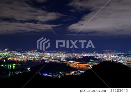 Night view of Hiroshima View from picture Shimoyama 35185043