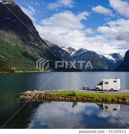 Family vacation travel RV, trip in motorhome 35187613