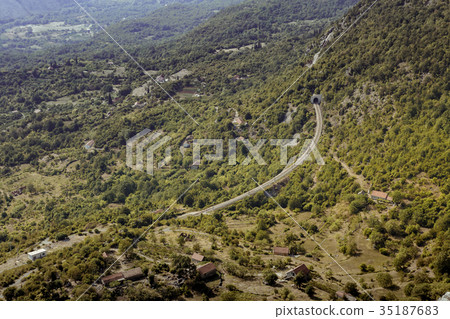 beautiful view of the mountains in summer beautiful view of the mountains in summer 35187683
