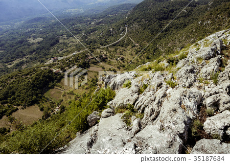 beautiful view of the mountains in summer beautiful view of the mountains in summer 35187684
