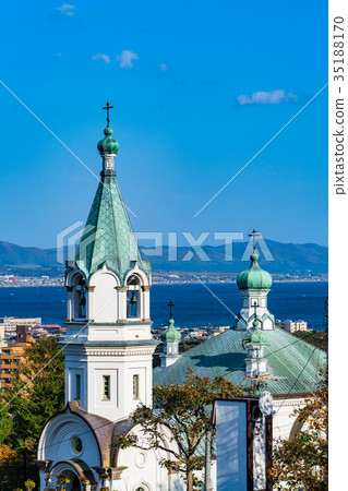 "Hokkaido" Hakodate, urban scenery 35188170