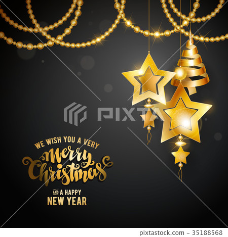 Merry Christmas gold Merry Christmas gold 35188568