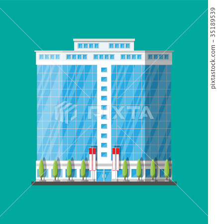 Office building exterior. Commercial building 35189539