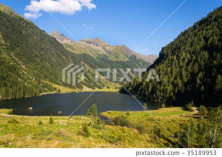Alpine mountain lake Riesachsee in Austria 35189953