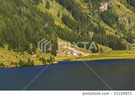 Alpine mountain lake Riesachsee in Austria 35189955