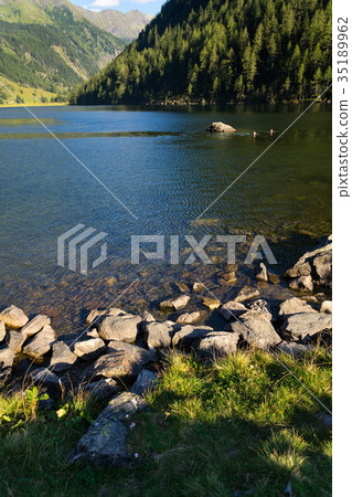 Alpine mountain lake Riesachsee in Austria 35189962