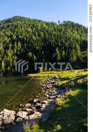 Alpine mountain lake Riesachsee in Austria 35189963