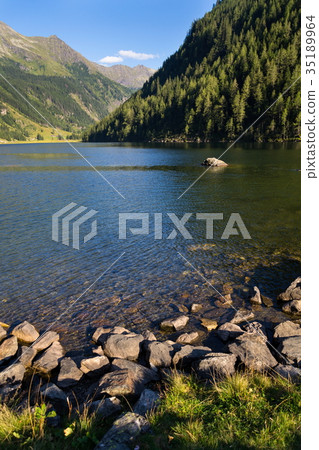 Alpine mountain lake Riesachsee in Austria Alpine mountain lake Riesachsee in Austria 35189964